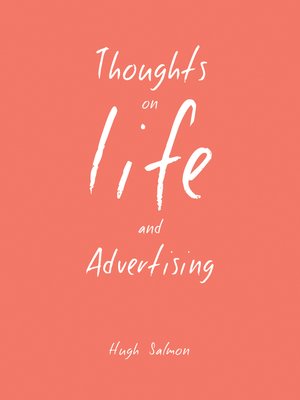 cover image of Thoughts on Life and Advertising